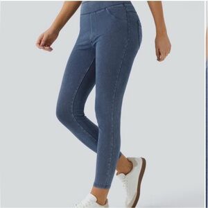HALARA Flex High Waisted Denim Leggings M 7/8